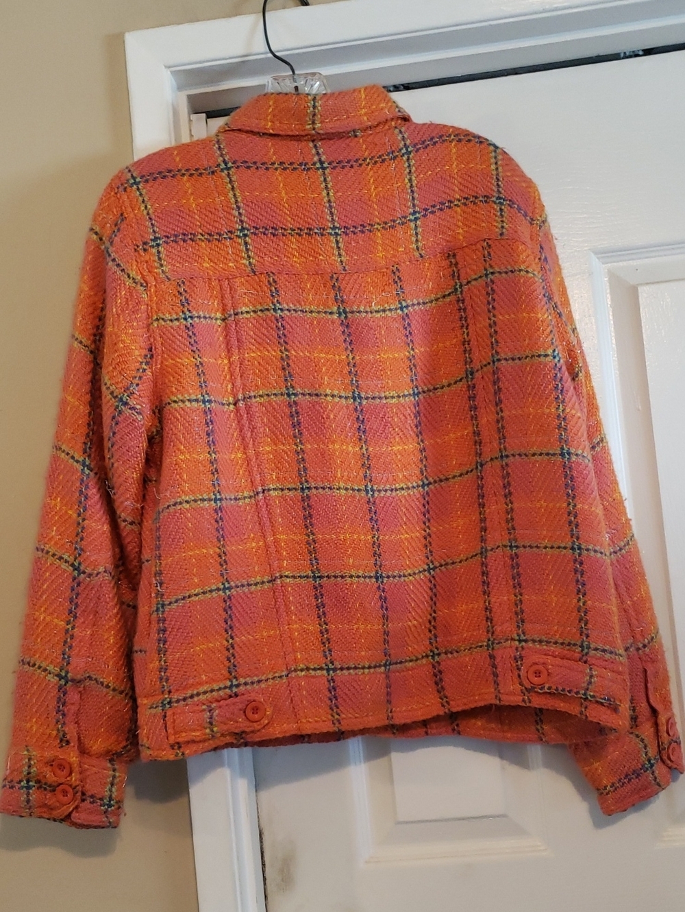 Plaid Button-Up Jacket - Picture 5 of 15